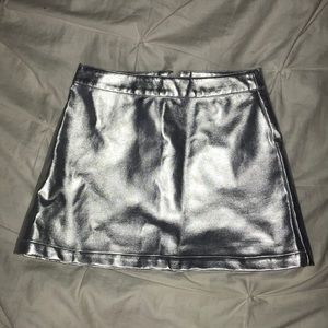 Metallic miniskirt